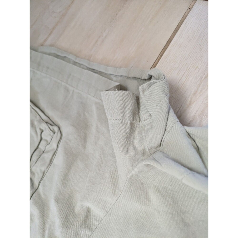 Sophie Rue Paperbag High Waist Belted Shorts in Olive Green Pockets Large - Picture 3 of 5